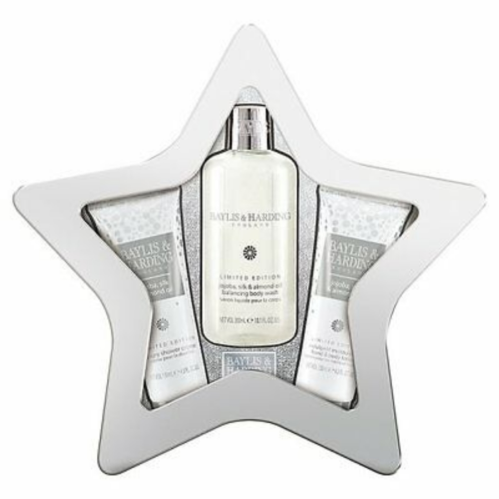 Baylis & Harding Jojoba,Silk&Almond 3 Pc Star Tin